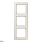 Cover Frame, 3-Gang, Ivory, 80.5 mm x 222.5 mm, IP44, Duroplastic, AS583, Jung