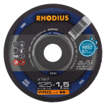 Cutting disks, XT67, 125x1,5x22,23 mm, RHODIUS, 250-202384
