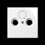 Busch-Jaeger 2CKA001724A4284 &mdash; Central Plate Basic 55 TV SAT FM Cream