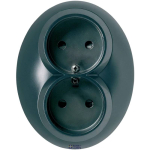 Schneider Electric WDE007084 &mdash; padrun Outlet Renova, 2P, 16A, 250V AC, Black