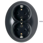 Schneider Electric WDE007085 &mdash; padrun Outlet Renova, 2P + E, 16A, 250V AC, Black