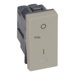 Legrand 572187 &mdash; Double-Pole Switch Arteor 20AX, LED Indicator, Square, 1M, Champagne
