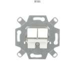 Busch-Jaeger 2CKA000230A0488 &mdash; Flush Mounted Inserts Keystone 2gang silver 0219/14-500