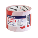 SPECIALIST+ lenta STOP, 75 mm x 90 m, red / white, 40-2-STOP090
