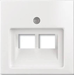 Busch-Jaeger 2CKA001753A0095 &mdash; 1803-02-94-507 katted (partly incl. Insert) UAE/IAE (ISDN) 2 gang alpine white - Basic55