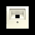 Busch-Jaeger 2CKA001753A0098 &mdash; Central plate Basic 55 1&times;RJ cream 1803-92-507