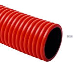 KOPOS KF 09040_BA &mdash; Flexible Double-Coated Corrugated Pipe KOPOFLEX, Halogen-Free, Diameter 40 mm, Red, Length 50 m, Material HDPE, KF-09040_BA