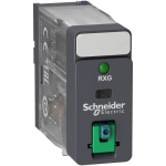 Schneider Electric RXG12BD &mdash; Plug-In Relay Harmony, 10A, 24V DC, 1CO, IP40, Lockable Test Button, LED Indicator