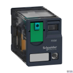 Schneider Electric RXM4AB2BD &mdash; Plug-In Relay Harmony, 6A, 24V DC, 4CO, IP40, Lockable Test Button, LED Indicator