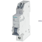 Siemens 5SJ6110-6KS &mdash; Miniature circuit breaker 230/400 V 6kA, 1-pole, B, 10A, D=70 mm koos screwless outgoing terminals