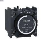 Schneider Electric LADS2 &mdash; Time Delay Auxiliary Contact Block TeSys Deca, 1NO, kruviklemmid, IP20, Dark hall, On-Delay, Star Delta Starter