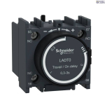 Schneider Electric LADT0 &mdash; Time Delay Auxiliary Contact Block TeSys Deca, 1NO, kruviklemmid, IP20, Dark hall, On-Delay, Time Delay Range: 0.3&ndash;3s