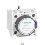 Schneider Electric LADT2 &mdash; Time Delay Auxiliary Contact Block TeSys Deca, 1NO, kruviklemmid, IP20, Dark hall, On-Delay, Time Delay Range: 1&ndash;30s