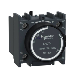 Schneider Electric LADT4 &mdash; Time Delay Auxiliary Contact Block TeSys Deca, 1NO, kruviklemmid, IP20, Dark hall, On-Delay, Time Delay Range: 10&ndash;180s