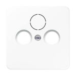 Jung CD561SATWW &mdash; TV-FM padrun-Sat padrun Centre Plate CD, 1-Gang, jaoks SAT-TV-FM Sockets, White, 67 mm x 67 mm, Thermoplastic