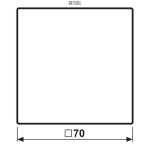 Jung LS990WW &mdash; Rocker LS, 1-Gang, White, 70 mm x 70 mm, Duroplastic