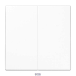 Jung LS995WW &mdash; Rocker LS, 2-Gang, White, 70 mm x 70 mm, Duroplastic