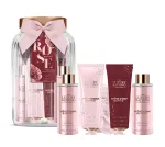 The Luxury Bathing Company Velvet Rose Gift Set in Glass Jar ( rose & peony )