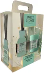 Sweet Home Collection Green Chrysalys Set - D&aacute;rkov&aacute; sada aroma difuz&eacute;ru se sv&iacute;čkou Kodul&otilde;hnad