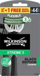 Wilkinson Sword Disposable razor for men Xtreme 3 Black Edition Comfort 3+1 pc