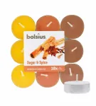 Bolsius tea candle 18 pcs Scented Tealights Sugar & Spice 4h