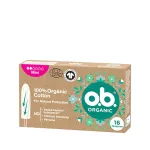 o.b. Organic Mini Tampons - 16 ks Intiimh&uuml;gieen