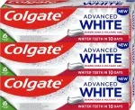 Colgate Advanced White Baking Soda & Volcanic Ash Trio Whitening Toothpaste 3 x Hammaste valgendamiseks 75 ml