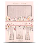 The Luxury Bathing Company Body care gift set with cosmetic bag Peony, Peach & Raspberry 4 pcs