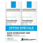 La roche posay Sensitive Riche Moisturizing Care Face Cream Set 2 x