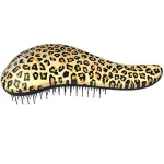 Dtangler Leopard Yellow - Hair brush with handle
