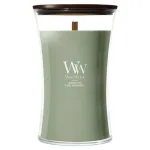 WoodWick Verdant Fig V&aacute;za ( zelen&yacute; f&iacute;kovn&iacute;k ) - Vonn&aacute; sv&iacute;čka
