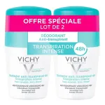 Vichy 48H Intensive Anti-Transpirant Deodorant Roll-on 2 x Deodorant 50 ml