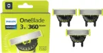 Philips OneBlade 360 QP430/50 - N&aacute;hradn&iacute; břity pro cel&eacute; tělo ( 3 ks )