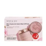 MARY & MAY Rose Hyaluronic Hydra Wash Off Pack Duo mask Komplekt