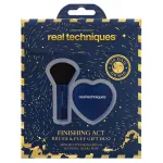 Real Techniques Finishing Act Brush and Puff Sponge Komplekt