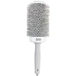 Olivia Garden Expert Blowout Speed Round Brush Wavy Bristles White & Grey 65 mm