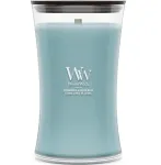 WoodWick Scented candle vase large Cedarwood & Ocean Moss