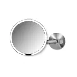Simplehuman Network wall mirror Sensor with LED lighting, 5x magnification - Shiny stainless steel