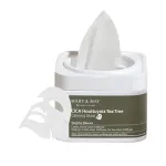 MARY & MAY Mary and May, CICA Houttuynia Tea Tree Calming, Soothing & Calming, Sheet Mask, For Face, Weekly or as needed, 30 pcs