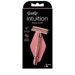 Wilkinson Sword Women&acute;s metal razor Intuition Double Edge Rose Gold (Razor) + 10 blades
