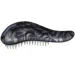 Dtangler Hair brush with Black Flower handle