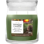 Yankee Candle Signature scented candle glass medium Balsam & Cedar Fireside