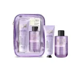 Grace Cole Body care gift set in a cosmetic bag Lavender 2 pcs