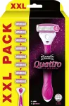 Wilkinson Sword Quattro for Women - razor + 8 replacement heads