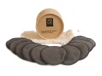 Pola Cosmetics Makeup Remove Pads - Makeup remover pads with carbon fibers (10 pcs)
