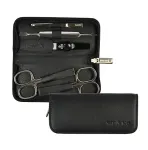 Pfeilring Solingen Black manicure set made of genuine leather Solingen 9350 Manik&uuml;&uuml;riks