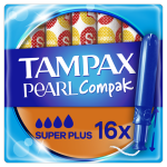 Tampax Pearl Compak Tampons Sup+ 16CT