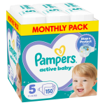 Pampers Active Baby, Suurus 5, 150 M&auml;het, 11kg-16 kg
