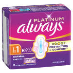 Always Platinum Pads Regular Wing Light 8CT Size 1
