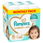Pampers Premium Care Monthly, Size 5, 160ct